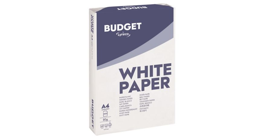 Папір офісний BUDGET by LYRECO A4 80 г/м²